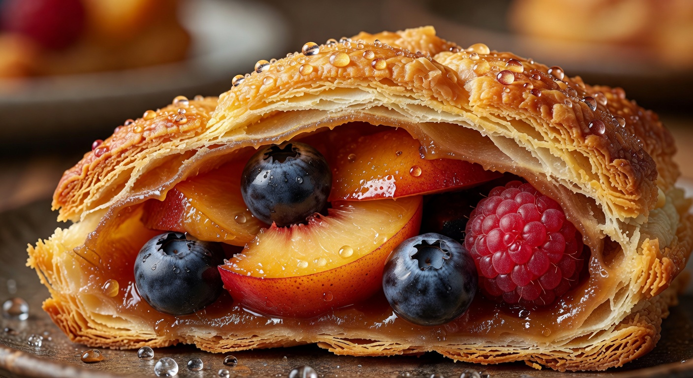 seasonal fruit pastry
